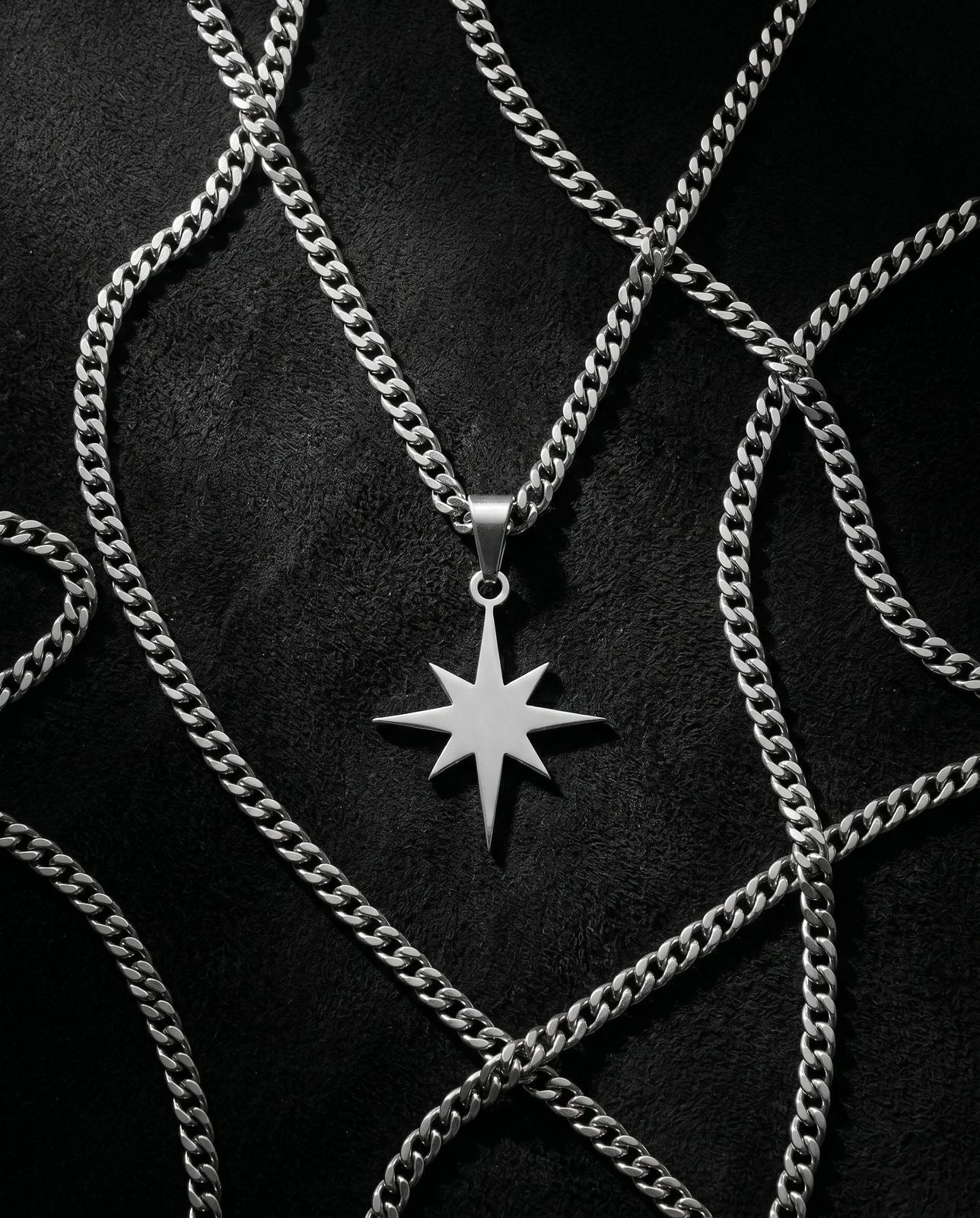 Stainless star necklace