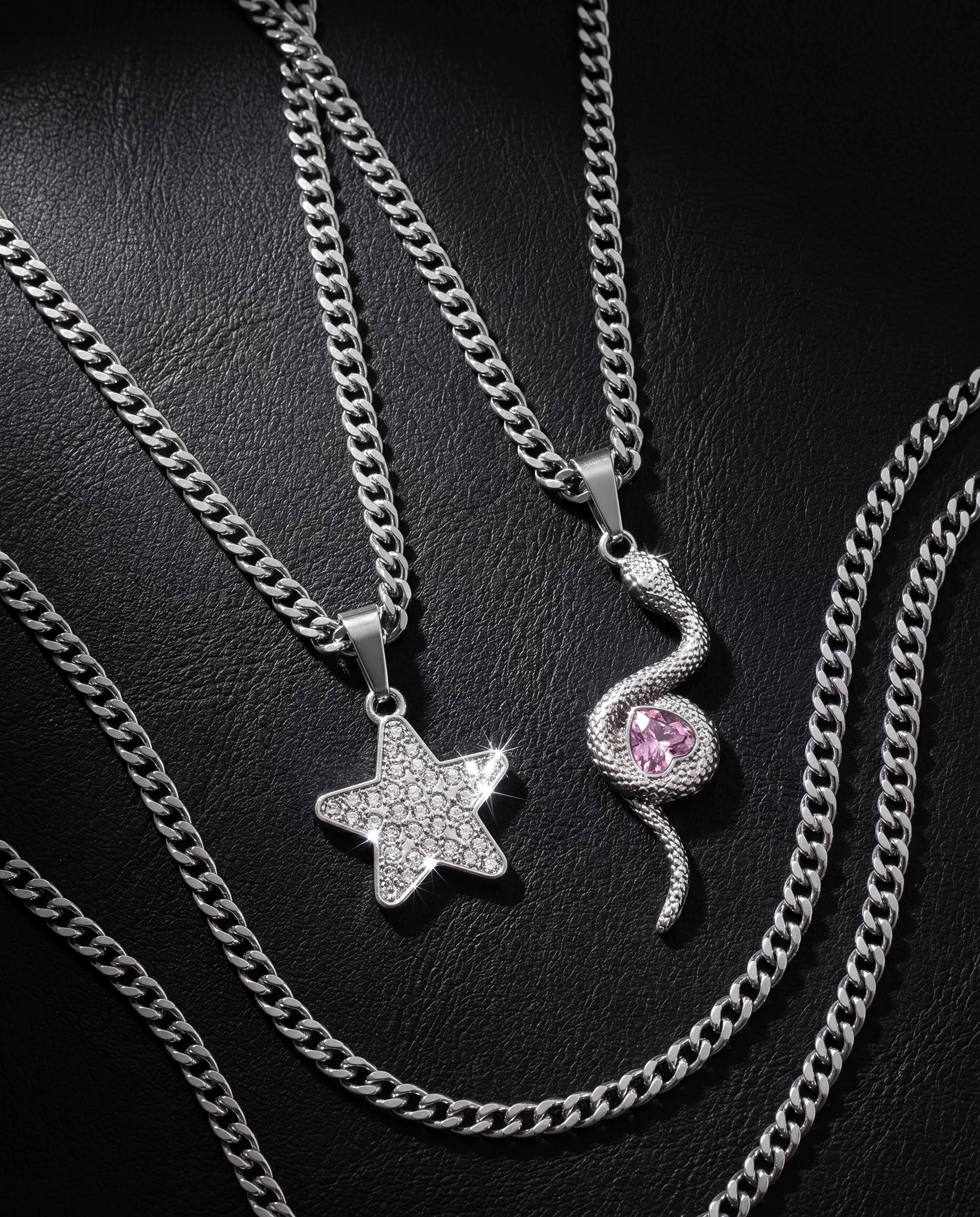 Star and snake necklace
