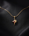 Gold star necklace