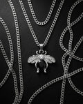 Black bee necklace