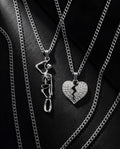 Skeleton and broken heart