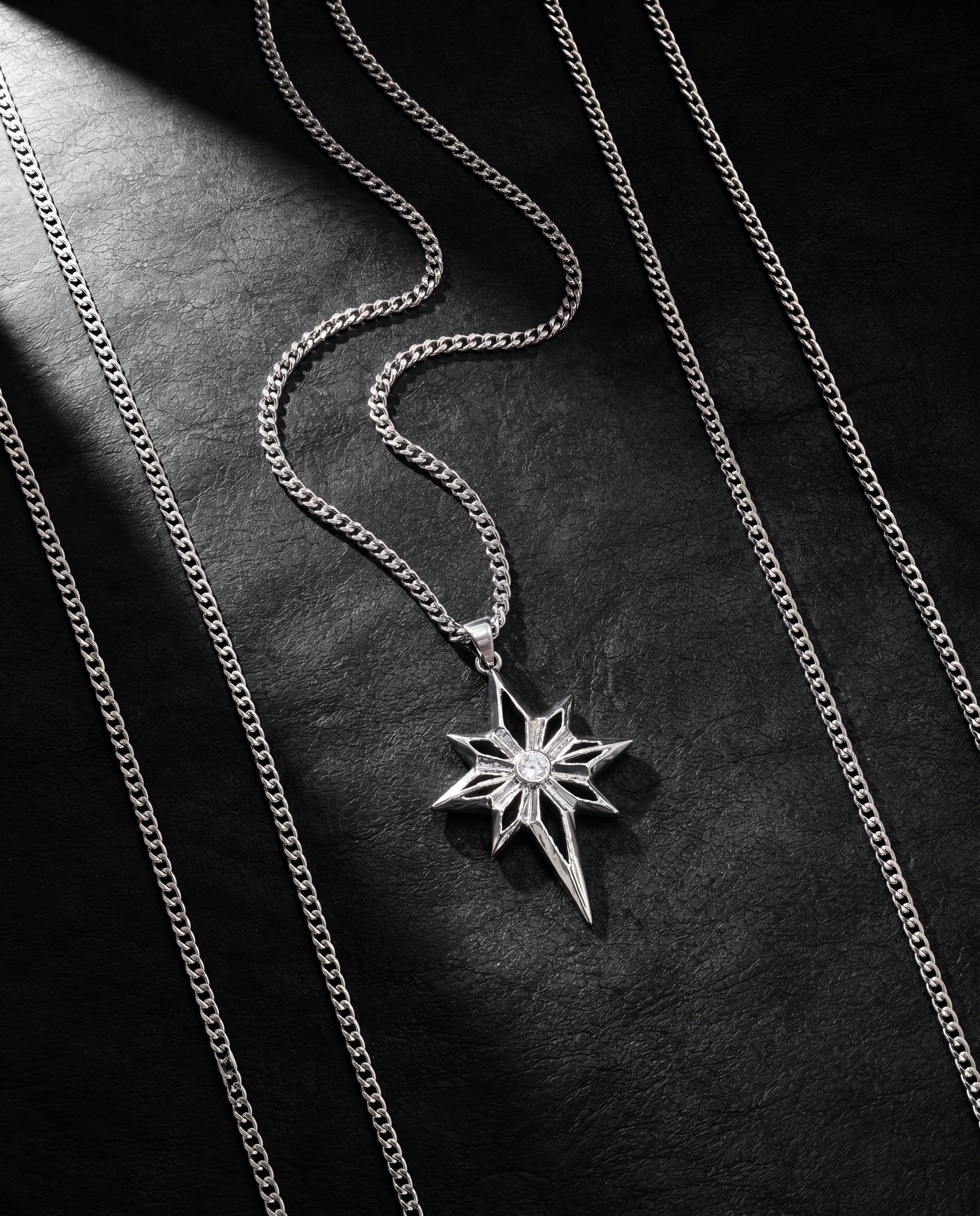Star with diamond necklace