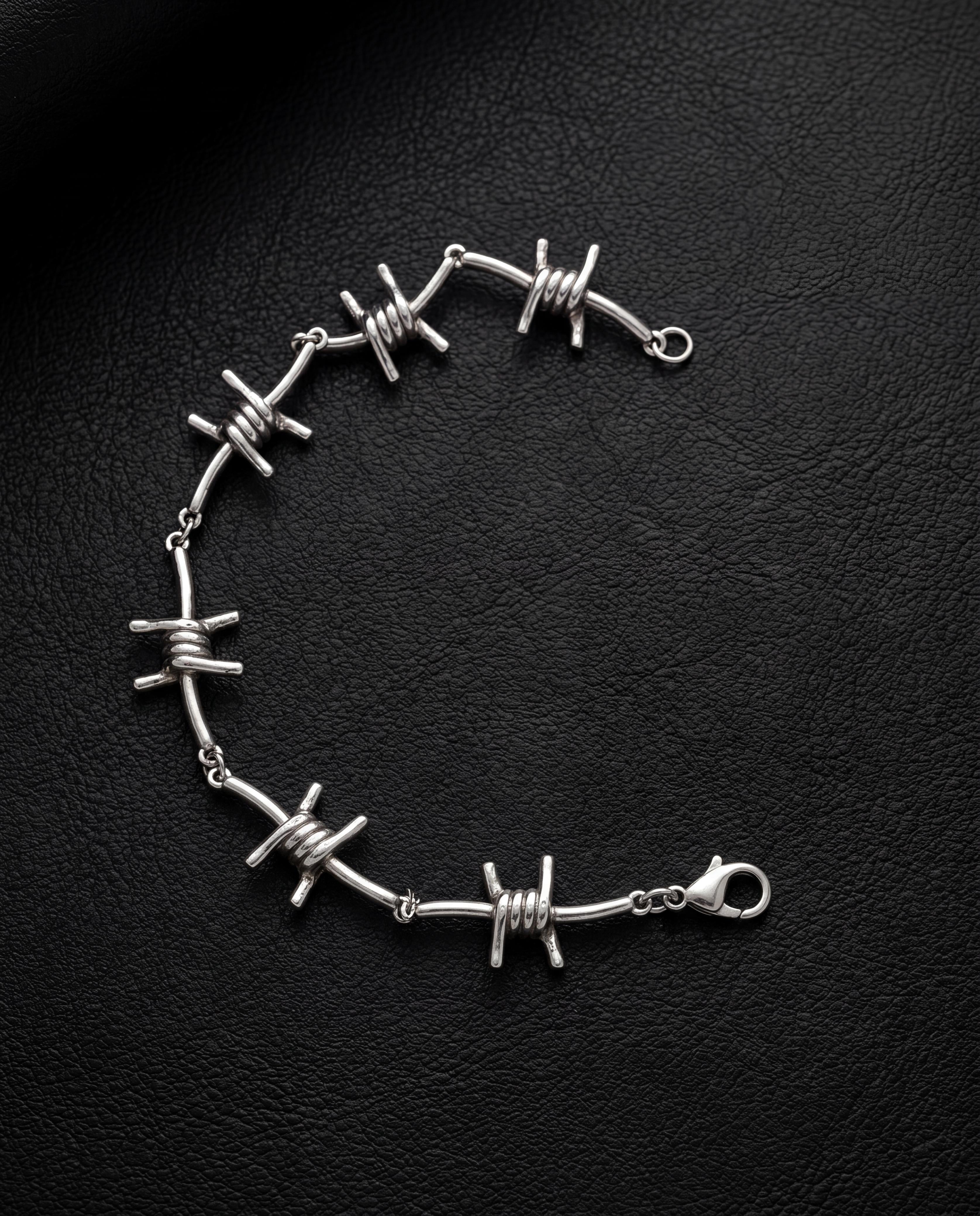 Wire bracelet and necklace and belt chain