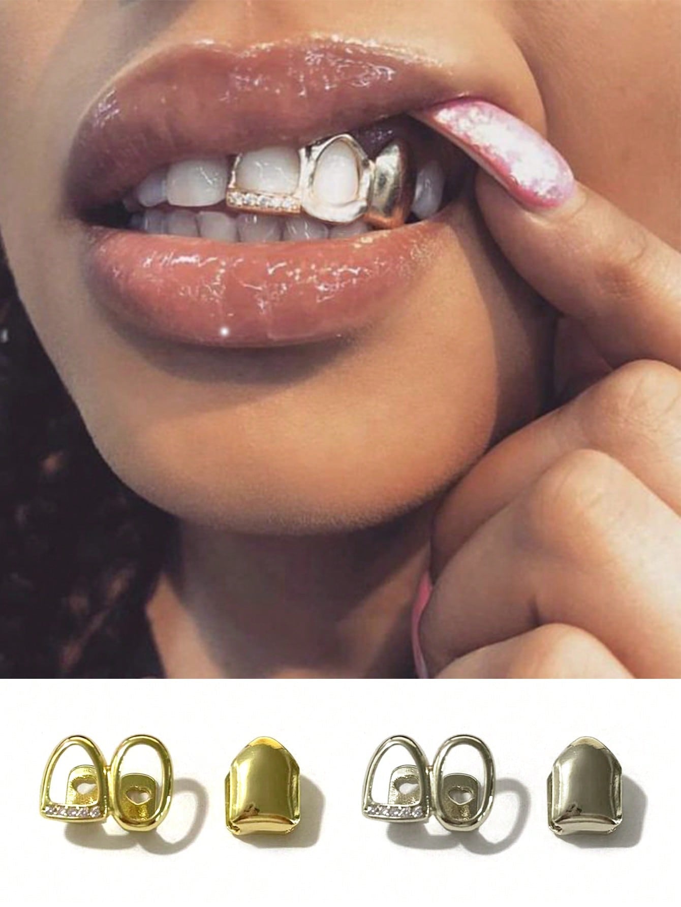 1 Set Hollow Cubic Zirconia Micropave Flat Smooth Unisex Rings, Suitable For Halloween, Christmas, Nightclub, Birthday Party Wear
